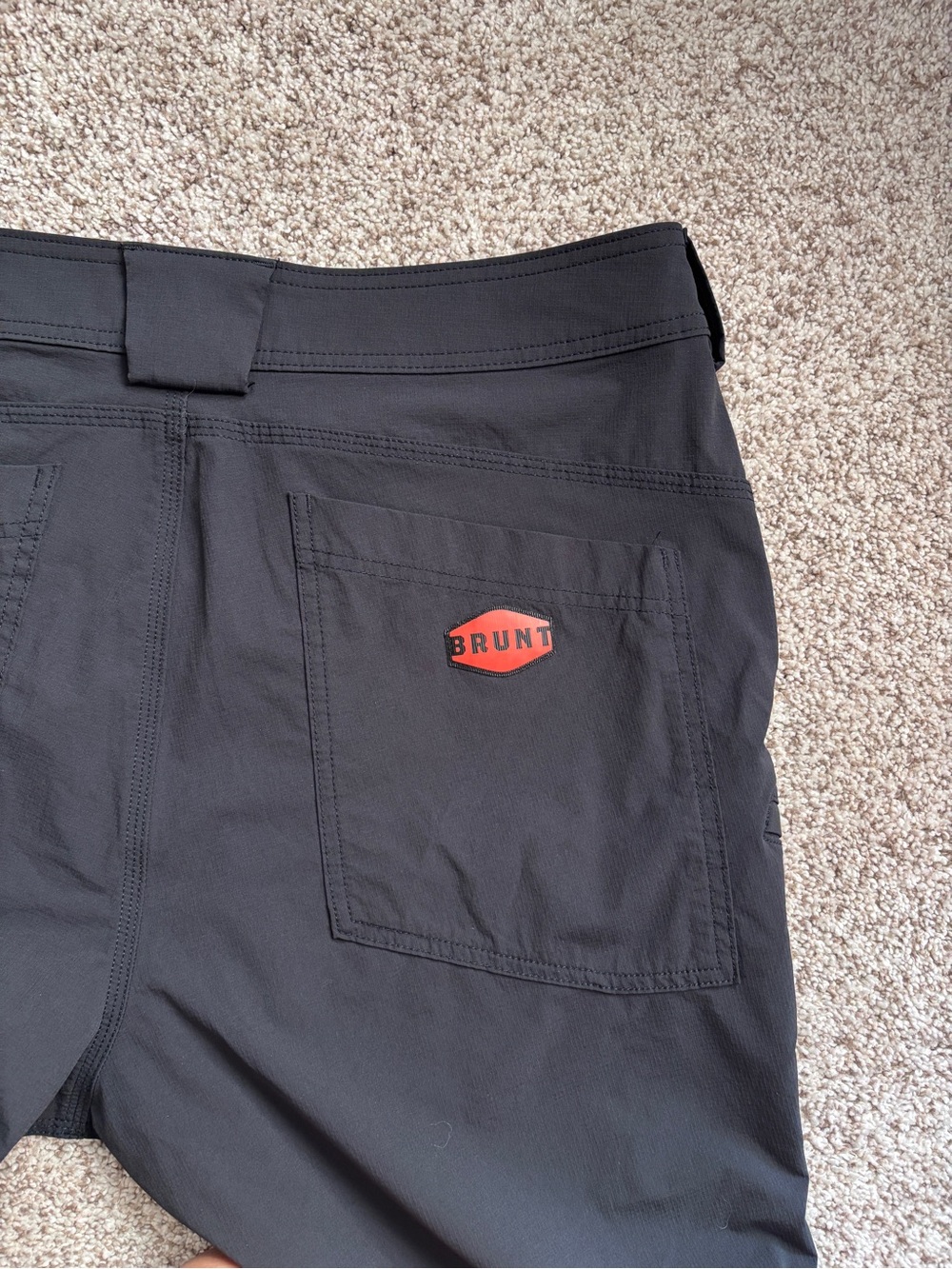 BRUNT The Costello Ripstop Pant Lightweight Breathable Work Pants Black 36x30 - Picture 8 of 11